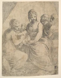 The Virgin and Child Accompanied by Saints