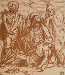 Dead Christ in the Virgin