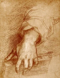 Madonna hand with book