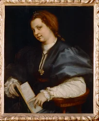 Portrait of a Girl with the Petrarchino, a Small Edition of Poems by Petrarch