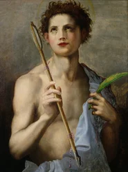 St. Sebastian Holding Two Arrows and the Martyr