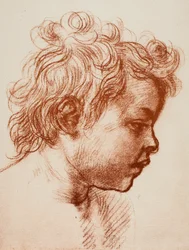Study for the Head of St. John (Child) of the Holy Family