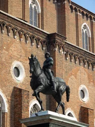 Equestrian statue of the Condottiere Colleoni by Andrea del Verrocchio