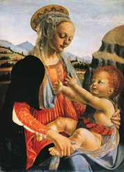 Madonna and Child, circa 1470, by Andrea del Verrocchio (1437-1488), 75.5 x 54.8 cm