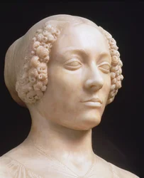 Woman with a Bouquet: (detail)