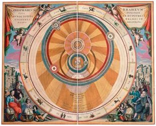 Depiction of the Geo-Heliocentric Universe of Tycho Brahe