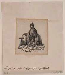 A Shepherd (?) (after lithograph)