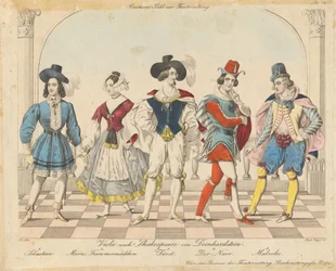 Viola after Shakespeare by Deinhardstein - Costume Image for Theatre Newspaper