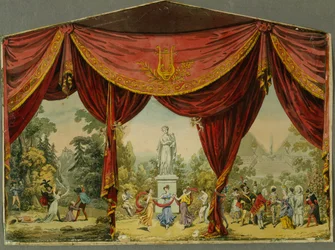 Sketch for the curtain for the Imperial Theatre in Saint Petersburg