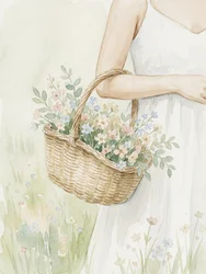 Basket of Wildflowers