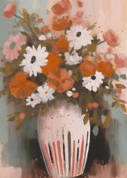 Vibrant Floral Vase