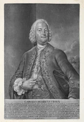 Carl Heinrich Graun engraved by Valentin Daniel Preissler