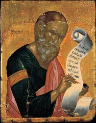 Saint John the Evangelist Writing His Revelations