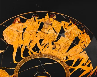 The Trojan Heroes Compete for Achilles
