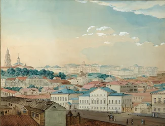 View of the Kazan University from the Bolaq, 1842