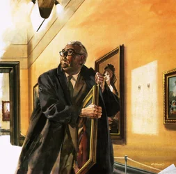 Taxi driver stealing Goya