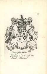 Coat of Arms and Crest of John Savage, 5th Earl of Rivers