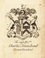 Coat of arms of the Right Honourable Charles Townshend, 2nd Viscount Townshend