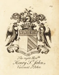 Coat of arms of the Right Honourable Henry St
