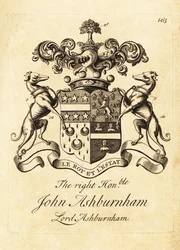 Coat of arms of the Right Honourable John Ashburnham, Lord Ashburnham