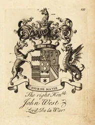 Coat of arms of the Right Honourable John West
