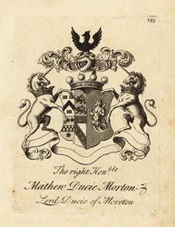 Coat of Arms of Mathew Ducie Morton, Lord Ducie of Moreton