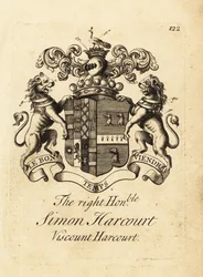 Coat of Arms of the Right Honourable Simon Harcourt