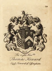 Coat of Arms of Thomas Howard, 2nd Earl of Effingham, Lord Howard of Effingham