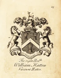 Coat of arms of the Right Honourable William Hatton