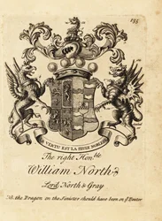 Coat of arms of William North, Lord North & Gray, 6th Baron North, 2nd Baron Grey