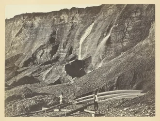 Hydraulic Gold Mining, Near Dutch Flats, California, C. P. R. R.
