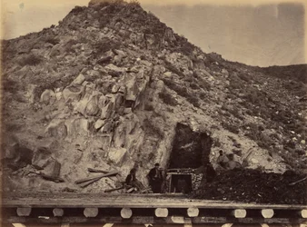 Plate 28. Coal Beds of Bear River, 1869