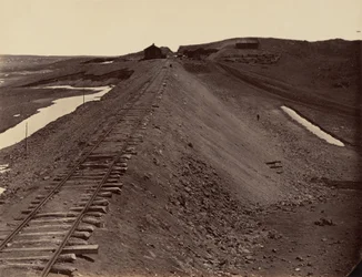 Plate 2. Granite Canyon, from the Water Tank, 1869