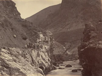 Plate 41. Weber Canyon, from Below Devil