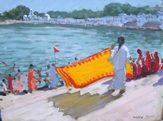 Drying Sari, Pushkar
