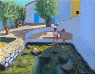 Fish pond, Milos, Greece, 2017