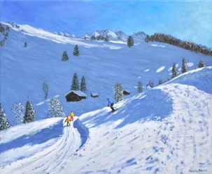 Morning Ski, La Clusaz, France, 2018