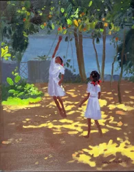 Reaching for Oranges, Bentota, Sri Lanka
