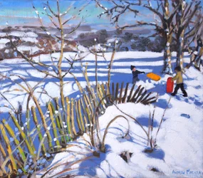 Red and Orange Sledges, Derbyshire