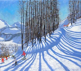 Skiing, La Daille, Tignes, France