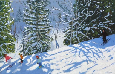 Skiing Courchevel to La Tania