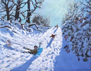 Sledging, Calke Abbey, Ticknall, Derby