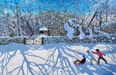 Sledging, Gambols Lane, Dovehead, High Peak, Derbyshire