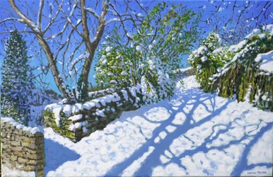 Spring snow, Wirksworth, Derbyshire, 2023