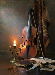 Candlelight Violin Study