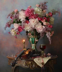 Romantic Peony Violin