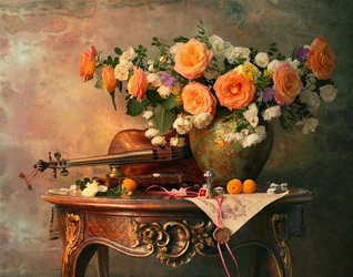 Romantic Roses and Violin