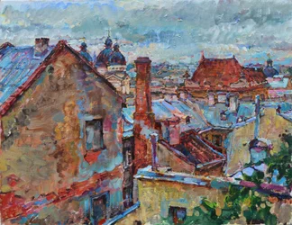 Colorful City Rooftops