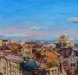 Colorful City Rooftops