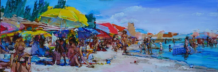 Lively Summer Beach